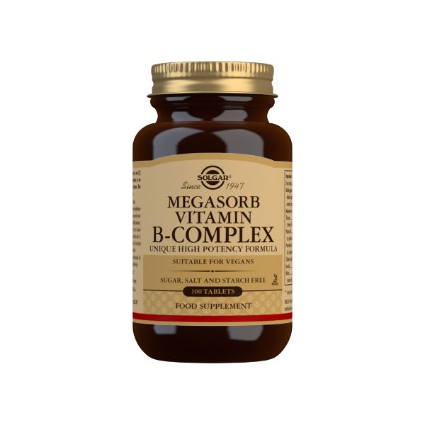 SOLGAR MEGASORB VITAMIN B COMPLEX 100 TA