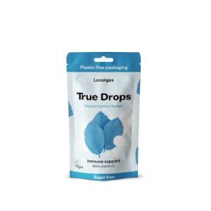 TRUE GUM LEMON MENTHOL DROPS 70G