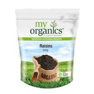 Organic Dried Fruit – Raisins 500g (My Organics)